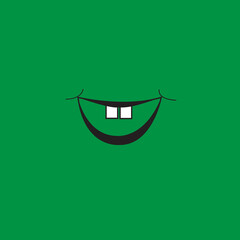 Smile icon isolated on background. Trendy smile icon for sticker, wallpaper, greeting card, t shirt and poster. Useful web site, app, ui and logo template. Smile vector illustration