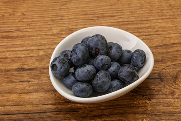Ripe sweet tasty blueberries heap