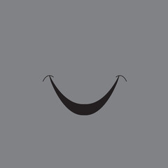Naklejka premium Smile icon isolated on background. Trendy smile icon for sticker, wallpaper, greeting card, t shirt and poster. Useful web site, app, ui and logo template. Smile vector illustration
