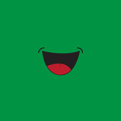 Smile icon isolated on background. Trendy smile icon for sticker, wallpaper, greeting card, t shirt and poster. Useful web site, app, ui and logo template. Smile vector illustration