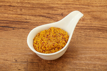 Dijon mustard sauce with seeds