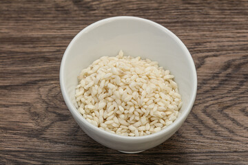 Raw arborio rice for Risotto
