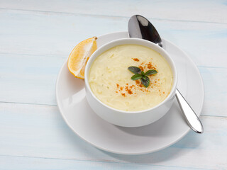 Chicken Noodle Soup with Turkish cooking method.