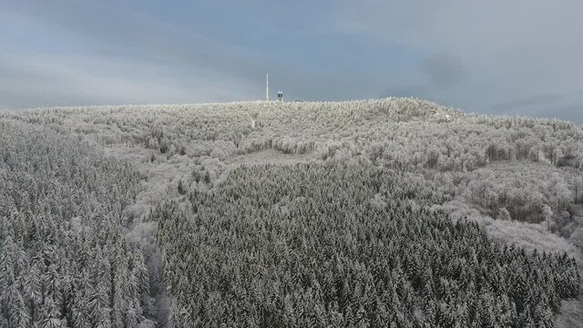 Winter Hiking in different places through the Thuringian Forest - Germany