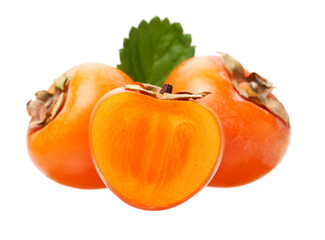 persimmon on a white background