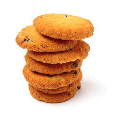 Cookies on a white background