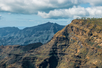 clouds over the mountains