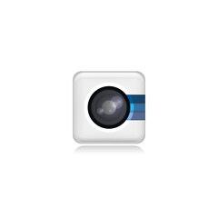 Camera icon, phone, ved, photo, video vector illustration	