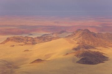 Fototapeta na wymiar Aerial view, Sossus Vlei Sesriem, Namib desert, Namibia, Africa