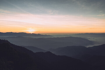 The sun was rising at checkpoint 1715 (National Park)