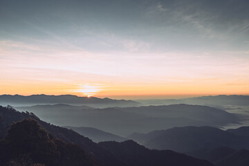 The sun was rising at checkpoint 1715 (National Park)