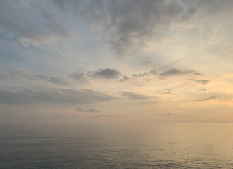 Fototapeta premium Evening sea view background, natural colors
