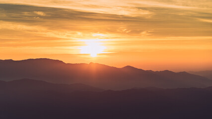 The sun was rising at checkpoint 1715 (National Park)