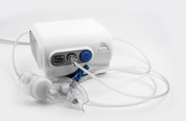 Respiratory Nebulizer on white background