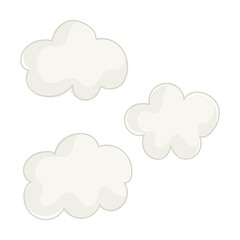 clouds sky weather forecast cartoon design