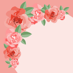 Róże - ramka © Asfodel