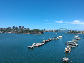 Panoramic Aerial View Sydney Harbour