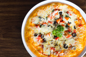 pizza with vegetables