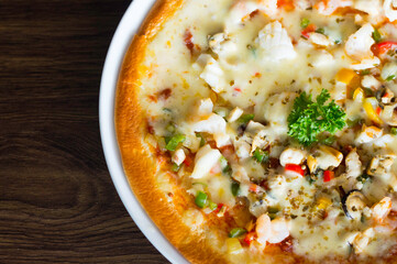 pizza with vegetables