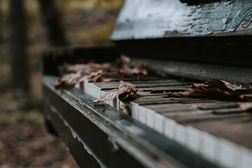 Abandoned piano