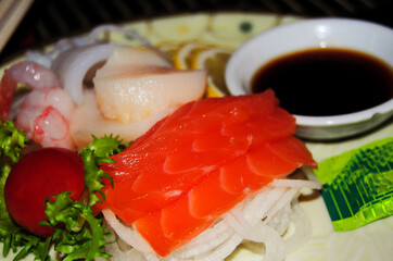Sashimi plate