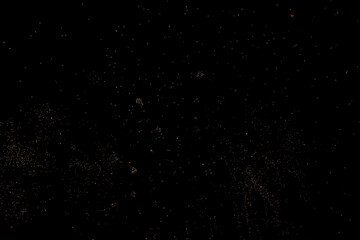 Fireworks at night as background.