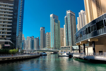 Fototapeta na wymiar Dubai Skyline at Marina