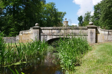 Barockbr&uuml;cke Ludwigsluster Kanal im Schlosspark Ludwigslust