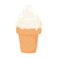 ice cream, milk dairy product cartoon icon