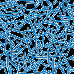 Vector seamless texture background pattern. Hand drawn, blue, white, black colors.