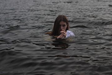 girl in the water