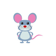 children's drawing of a mouse with a cute face