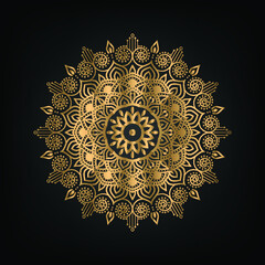 Luxury mandala background with golden arabesque pattern Arabic Islamic east style