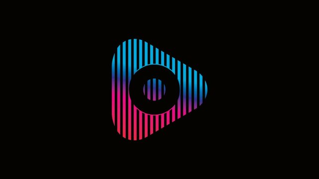 Letter O Play Button, Media Studio Stream Based Technology, Colorful logo Videos