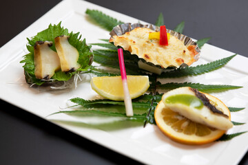 和食　会席　盛付　japan food