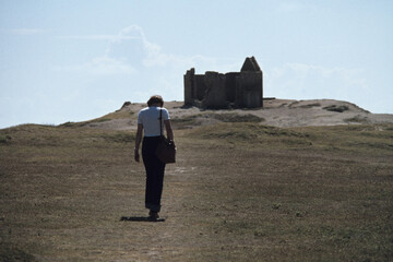 Ruine auf der Halbinsel Quiberon in der Bretagne