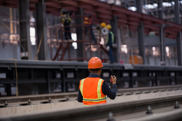 worker on a construction site