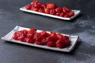 Sun Dried Tomatoes with Ceramic Plate