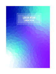 Abstract crystal background with space