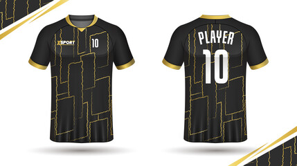 Naklejka premium Soccer jersey template sport t shirt design