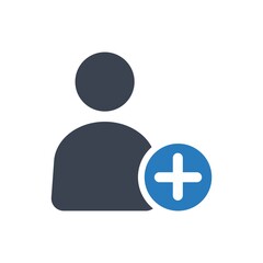 Fototapeta premium Add user icon