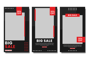 Collection of social media stories templates. Suitable for online stores in promoting a product or brand

