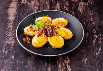 Egg with Tamarind Sauce
