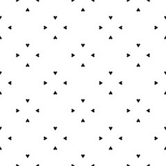 Black and white texture. Abstract seamless geometric pattern.
