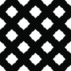 Black and white texture. Abstract seamless geometric pattern.
