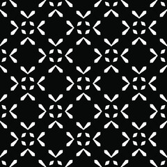 Black and white texture. Abstract seamless geometric pattern.
