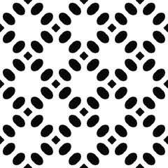 Black and white texture. Abstract seamless geometric pattern.
