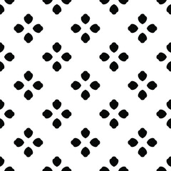 Black and white texture. Abstract seamless geometric pattern.
