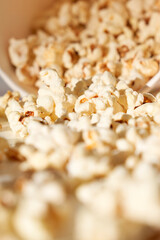 Fresh butter popcorn.