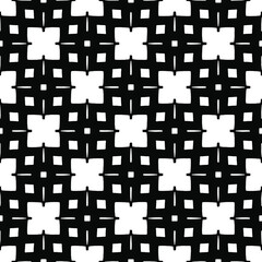 Black and white texture. Abstract seamless geometric pattern.
